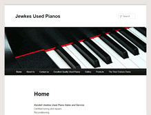 Tablet Screenshot of jewkesusedpianos.com